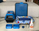 Kit Conforto Completo para Cachorro – Cama Luxo + Caixa Transporte + Sanitário + Acessórios P, M e G