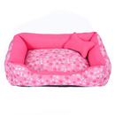 Cama Pet Caminha para Cachorro ou Gato M 100% Algodão + Ossinho.