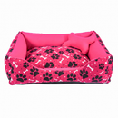 Cama Pet Caminha para Cachorro ou Gato M 100% Algodão + Ossinho.