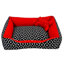 Cama Pet Caminha para Cachorro ou Gato M 100% Algodão + Ossinho.