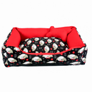 Cama Pet Caminha para Cachorro ou Gato M 100% Algodão + Ossinho.