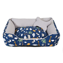 Cama Pet Caminha para Cachorro ou Gato M 100% Algodão + Ossinho.