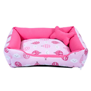 Cama Pet Caminha para Cachorro ou Gato M 100% Algodão + Ossinho.