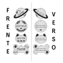 Plaquinha de Identificação Pet Pingente Cachorro Gato Personalizado