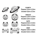 Plaquinha de Identificação Personalizada para Cachorro e Gato em Aço Inox