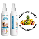 KIT COMPLETO HIGIENE BUCAL CÃES E GATOS CREME DENTAL E SPRAY PET CLEAN + ESCOVA - ELIMINA MAU HALITO