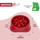 Comedouro Educativo Lento Para Cachorro Gato Antistress Obesidade Engasgo