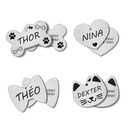 Plaquinha de Identificação Pet Pingente Cachorro Gato Personalizado