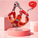 Coleira Peitoral com Guia para Cachorro - Colete Confortável com Faixa Reflexiva