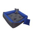 Cama Para Cachorro Porte Médio 80x60 - com Ossinho e Almofada | Lavável com Zíper