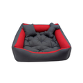 Cama Para Cachorro Porte Médio 80x60 - com Ossinho e Almofada | Lavável com Zíper