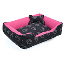 Cama Pet Caminha para Cachorro ou Gato M 100% Algodão + Ossinho