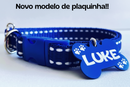 Coleira para Cachorro com Plaquinha de Identificação Personalizada – Gravação a Laser
