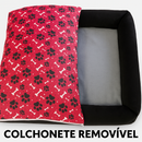 Cama Pet Impermeável Grande e Média - 100% Lavável com Fundo Impermeável 