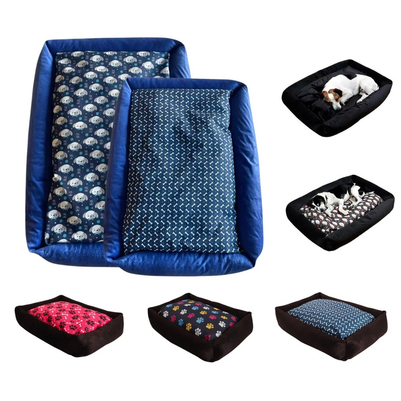 Cama Pet Impermeável Grande e Média - 100% Lavável com Fundo Impermeável 