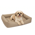Cama Para Cachorro Porte Médio 80x60 - com Ossinho e Almofada | Lavável com Zíper