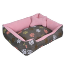 Cama Pet Caminha para Cachorro ou Gato M 100% Algodão + Ossinho