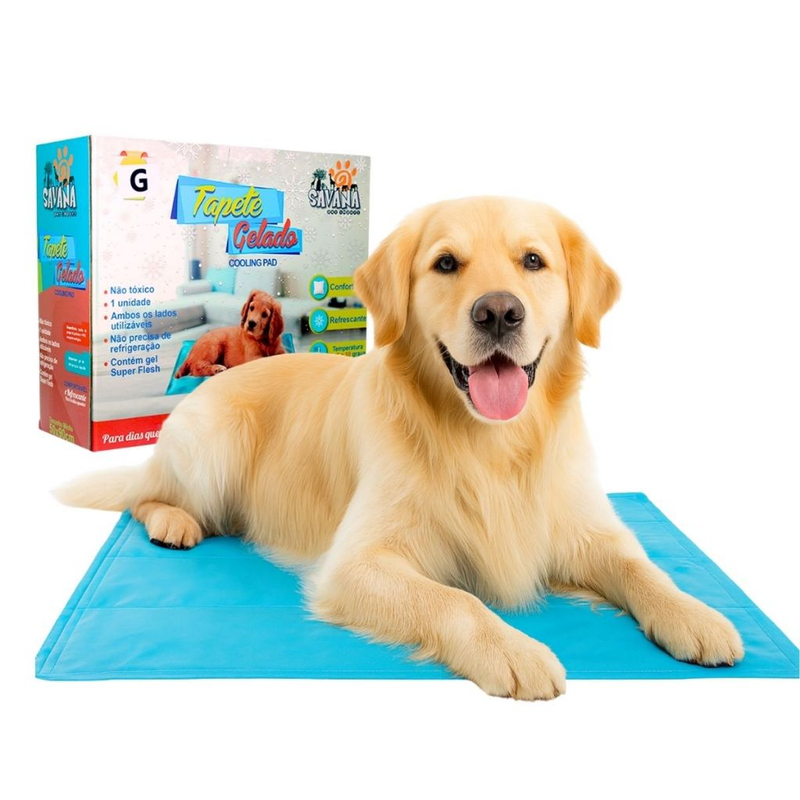 Tapete Gelado Refrescante Cachorro Gato Savana Pet