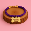 Coleira Personalizada para Cachorro com Plaquinha de Nome e Telefone