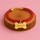 Coleira Personalizada para Cachorro com Plaquinha de Nome e Telefone