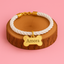 Coleira Personalizada para Cachorro com Plaquinha de Nome e Telefone