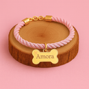 Coleira Personalizada para Cachorro com Plaquinha de Nome e Telefone