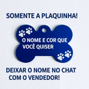 Coleira para Cachorro com Plaquinha de Identificação Personalizada – Gravação a Laser