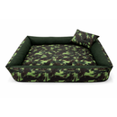 Cama Para Cachorro Porte Médio 80x60 - com Ossinho e Almofada | Lavável com Zíper