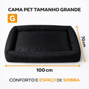 Cama Pet Impermeável Grande e Média - 100% Lavável com Fundo Impermeável 