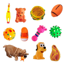 Kit 10 Mordedores Pet para Cachorros Pequenos e Médios-Brinquedos com Franguinho 16cm