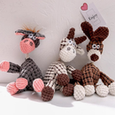 Brinquedo De Pelúcia Para Mastigar Cachorro – Interativo Animais De Estimação Que Faz Barulho Limpeza , Morder E Entrete