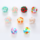 Brinquedo de gato Bola de sino colorida feita à mão Bola Saltitante Bola Interativa de Perseguição Pet Suprimentos