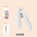 Cortador De Unhas Para Animais De Estimação Com Luz LED-Kit Cães E Gatos , Rosa Fofo , Ferramenta De Limpeza Segura Evit